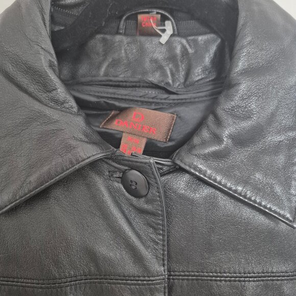 Leather jacket with removable liner - Picture 4 of 5